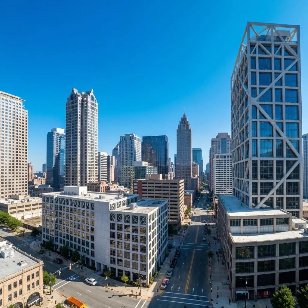 Atlanta cityscape featuring modern skyscrapers representing structural design and building codes