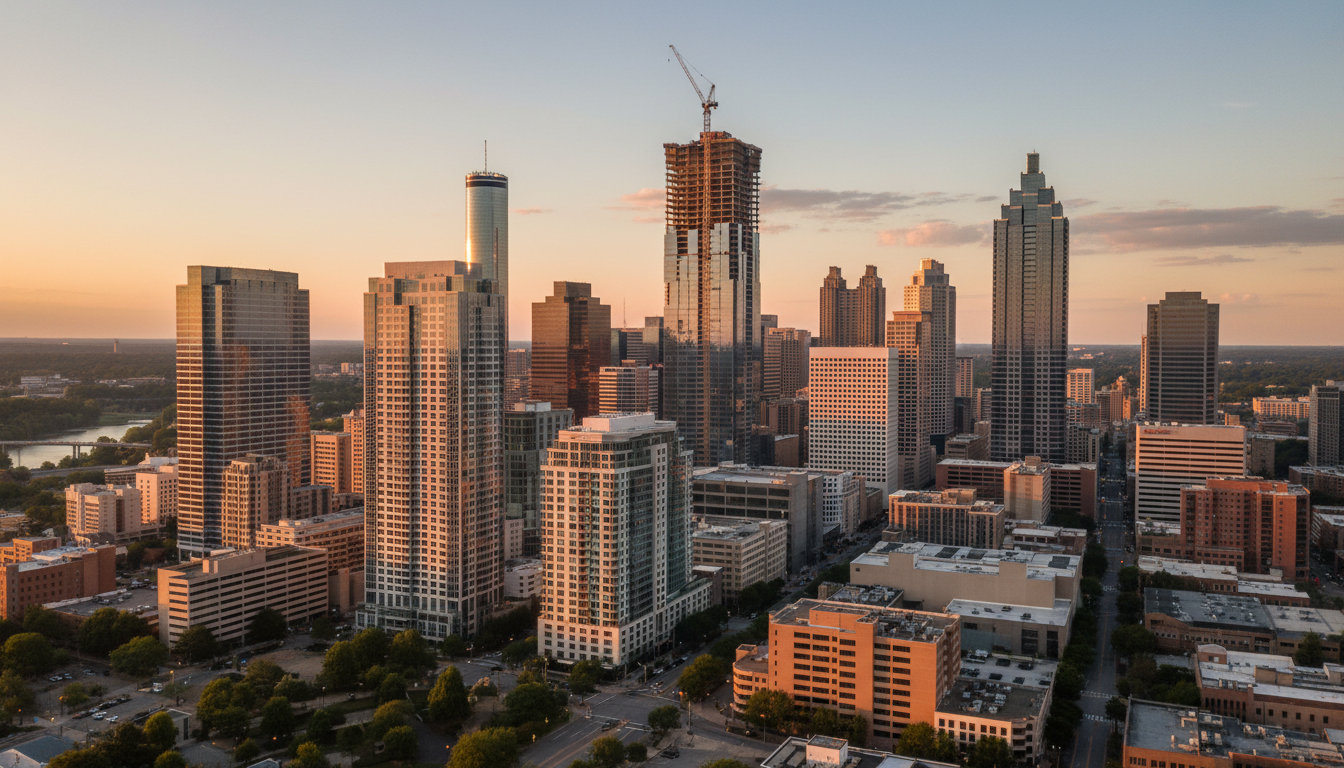 Atlanta skyline showing commercial structural engineering projects in Midtown