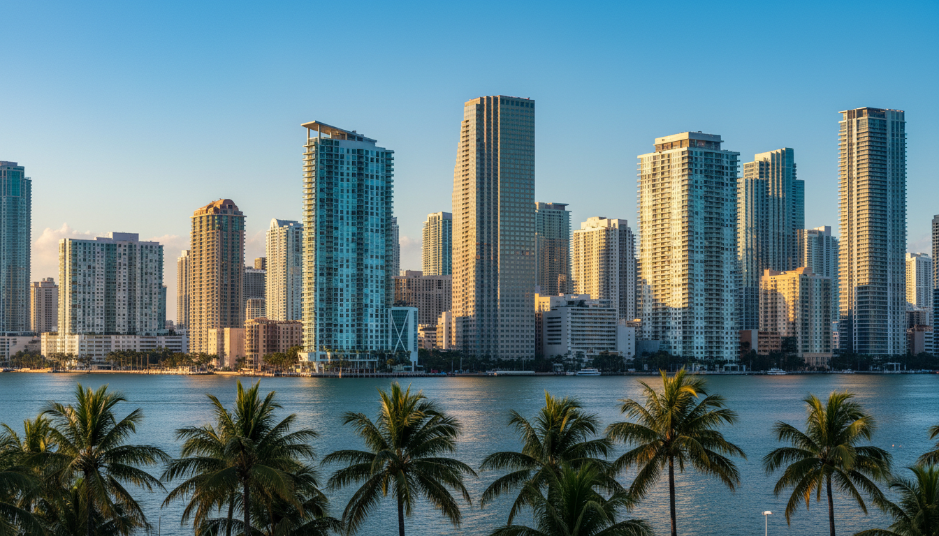 Miami Florida skyline showing modern high-rise structural engineering projects